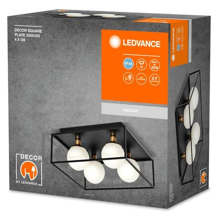 LEDVANCE stropní svítidlo Decor Square 350x350mm 4 x G9 IP44 4058075756960