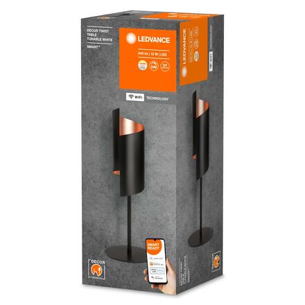 LEDVANCE SMART+ Wifi Decor Twist černá stolní lampička TW 4058075757547