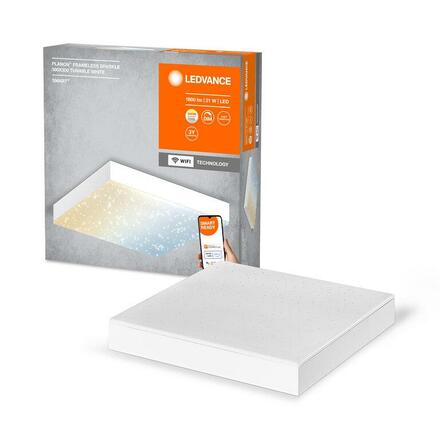 LEDVANCE SMART+ Wifi Planon Frameless Sparkle stropní svítidlo 300x300mm TW 4058075759527