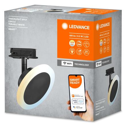 LEDVANCE SMART+ Wifi 1f Tracklight Spot Circle černá TW 4058075759763