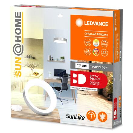 LEDVANCE SUN@HOME Circular stříbrné závěsné svítidlo 4058075762749