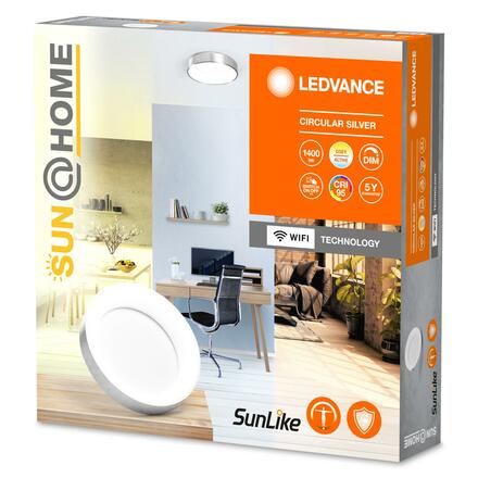 LEDVANCE SUN@HOME Circular stropní svítidlo stříbrné 4058075762787