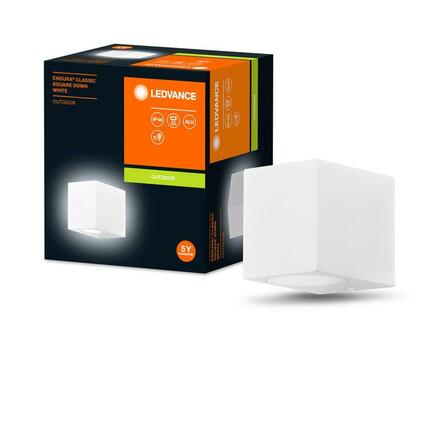LEDVANCE venkovní nástěnné svítidlo ENDURA Classic Square Down bílá 4058075763661