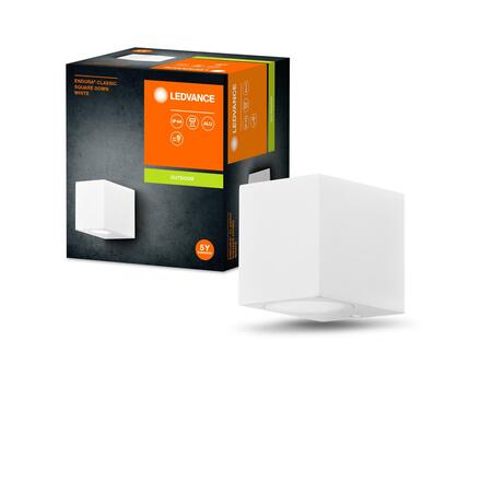LEDVANCE venkovní nástěnné svítidlo ENDURA Classic Square Down bílá 4058075763661