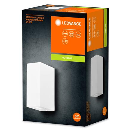 LEDVANCE venkovní nástěnné svítidlo ENDURA Classic Square UpDown bílá 4058075763685