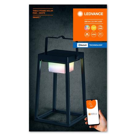 LEDVANCE SMART+ BT Table Frame Solar solární stolní lampa RGB + W 4058075763760
