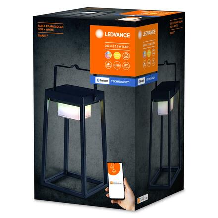 LEDVANCE SMART+ BT Table Frame Solar solární stolní lampa RGB + W 4058075763760