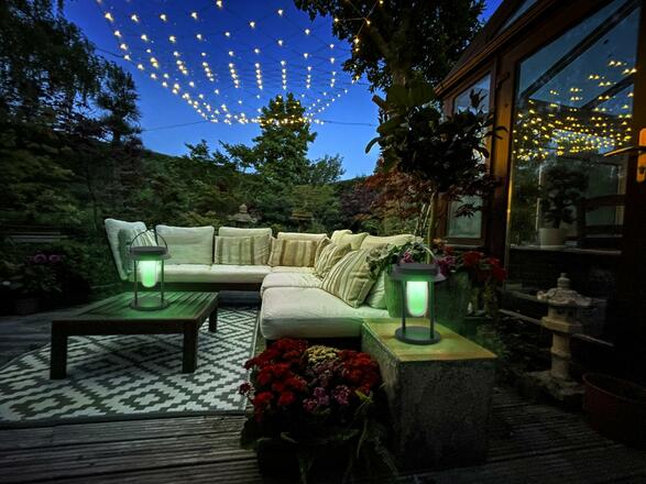 LEDVANCE SMART+ BT Table Lantern Solar solární stolní lampa RGB + W 4058075763784