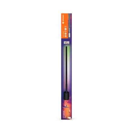 LEDVANCE SMART+ Wifi Floor Corner černá stojací lampa SLIM RGB + TW + RC 4058075765177