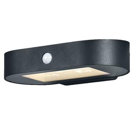 LEDVANCE venkovní nástěnné svítidlo ENDURA Style Solar Oval S Wall Sensor 4W 3000K 4058075766266