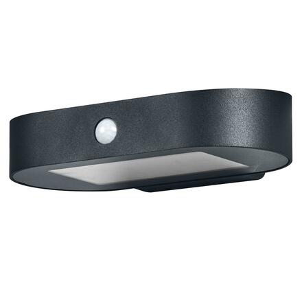 LEDVANCE venkovní nástěnné svítidlo ENDURA Style Solar Oval S Wall Sensor 4W 3000K 4058075766266