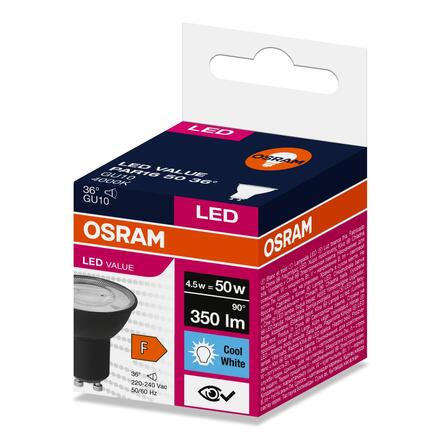 LEDVANCE LED žárovka PAR16 4,5 W 4000 K GU10 220-240 V