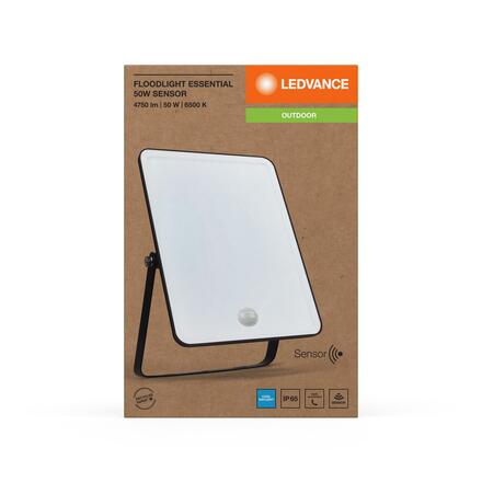 LEDVANCE LED reflektor Floodlight Essential Sensor 50W 6500K 4058075768413