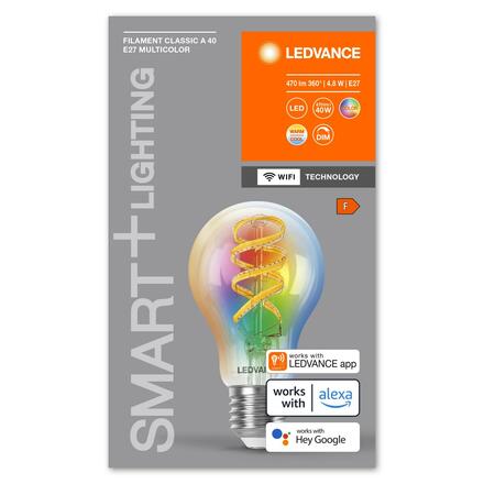 LEDVANCE SMART+ WiFi Filament Classic Multicolour E27 4058075777859
