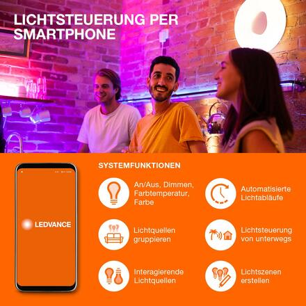 LEDVANCE SMART+ WiFi Filament Edison Multicolour E27 4058075777873