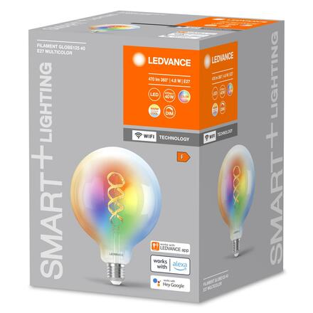LEDVANCE SMART+ WiFi Filament Globe Multicolour E27 4058075777897