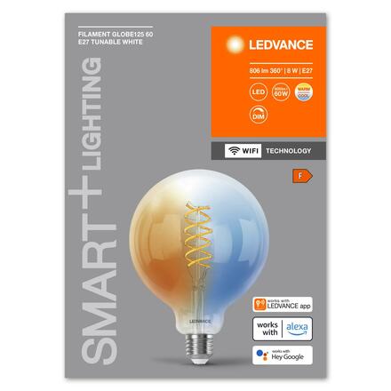 LEDVANCE SMART+ WiFi Filament Globe Tunable White E27 4058075777958