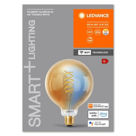 LEDVANCE SMART+ WiFi Filament Globe Tunable White E27 4058075777972