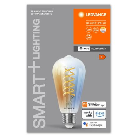 LEDVANCE SMART+ WiFi Filament Edison Tunable White E27 4058075777996