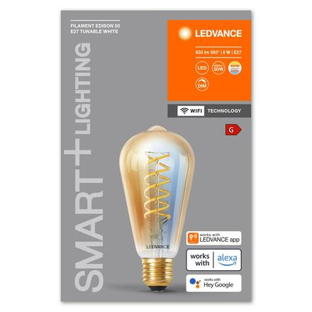 LEDVANCE SMART+ WiFi Filament Edison Tunable White E27 4058075778016