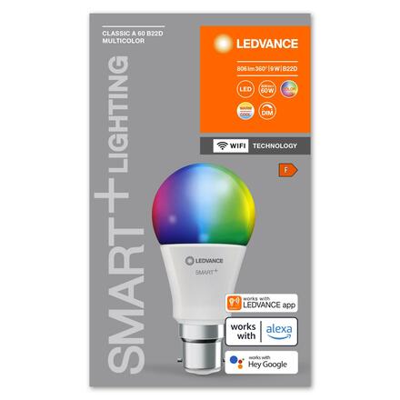 LEDVANCE SMART+ WiFi A60 9W 230V RGBW FR B22D 4058075778474
