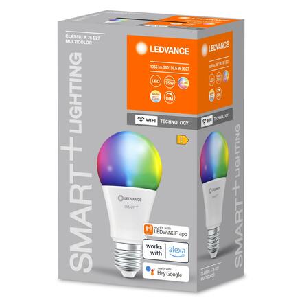 LEDVANCE SMART+ WiFi A75 9,5W 230V RGBW FR E27 4058075778535