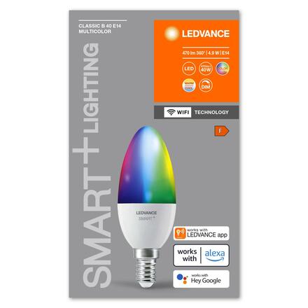 LEDVANCE SMART+ WiFi B40 4,9W 230V RGBW FR E14 4058075778597