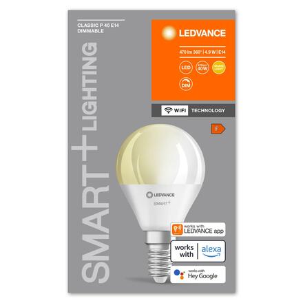 LEDVANCE SMART+ WiFi P40 4,9W 230V DIM FR E14 4058075778610