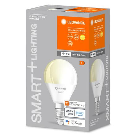 LEDVANCE SMART+ WiFi P40 4,9W 230V DIM FR E14 4058075778610
