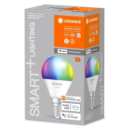 LEDVANCE SMART+ WiFi P40 4,9W 230V RGBW FR E14 4058075778658