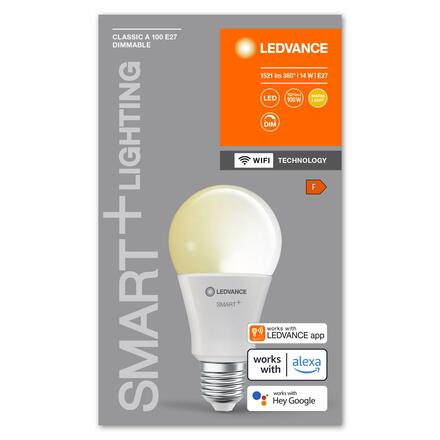 LEDVANCE SMART+ WiFi A100 14W 230V DIM FR E27 4058075778672