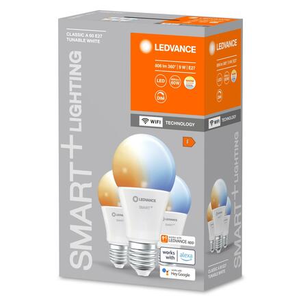 LEDVANCE SMART+ WiFi A60 9W 230V TW FR E27 TRIPLE PACK 4058075778832