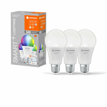 LEDVANCE SMART+ WiFi A100 14W 230V RGBW FR E27 TRIPLE PACK 4058075779013