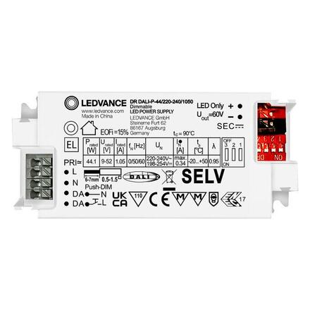 LEDVANCE LED napáječ DALI-2 44 W 220-240 V 1050 mA stmívatelný