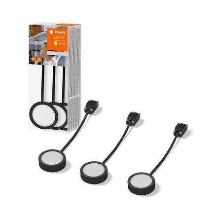 LEDVANCE svítidlo pod skříňku Undercabinet Spot Puck 65mm 3 x 3W černá 4058075791589