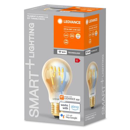 LEDVANCE SMART+ WiFi Filament Classic Tunable White E27 4058075793934