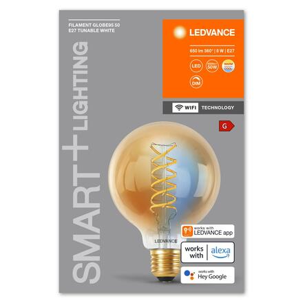 LEDVANCE SMART+ WiFi Filament Globe Tunable White E27 4058075793972