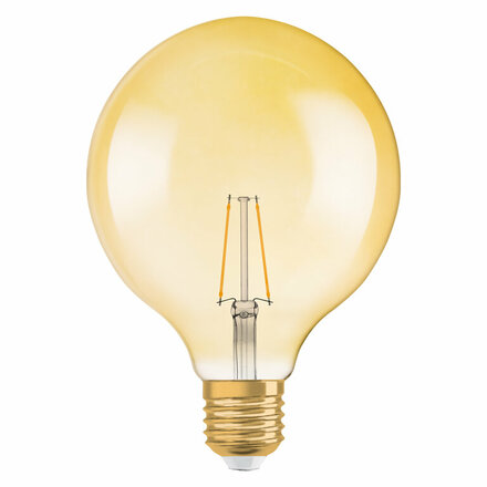 OSRAM Vintage 1906 LED CL GLOBE125  FIL GOLD 22 non-dim  2,5W/825 E27