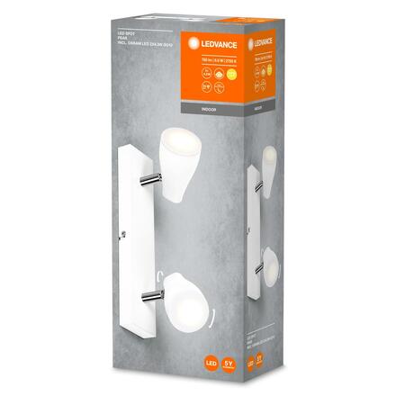 LEDVANCE bodové svítidlo LED Spot Pear 2 x 4.3W 2700K GU10 4058075826434