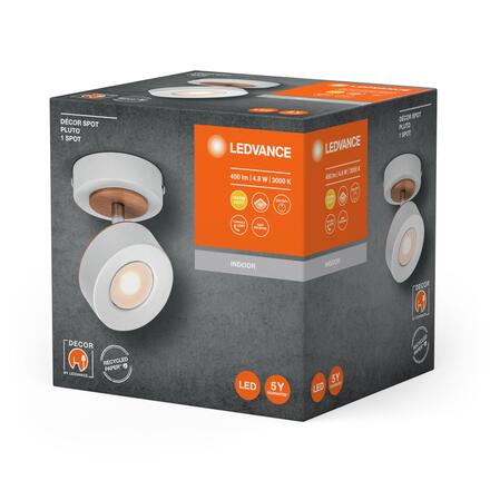 LEDVANCE LED nástěnné bodové svítidlo Pluto bílé 1 spot 4058075827882