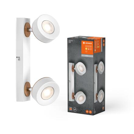 LEDVANCE LED nástěnné a stropní bodové svítidlo Pluto bílé 2 spoty 4058075827905