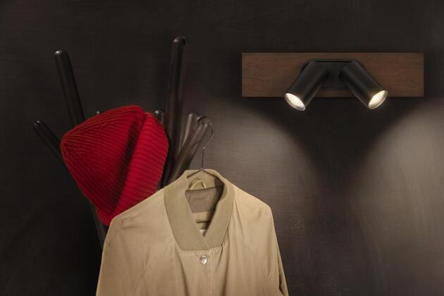 LEDVANCE LED nástěnné a stropní bodové svítidlo Mercury GU10 černé 2x3.4W 927 DIM 4058075828063