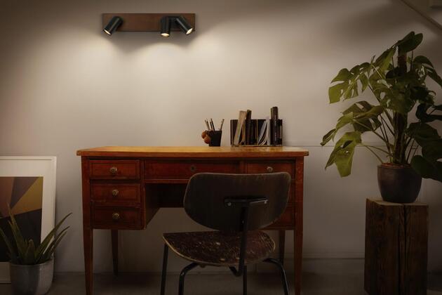 LEDVANCE LED nástěnné a stropní bodové svítidlo Mercury GU10 černé 3x3.4W 927 DIM 4058075828087