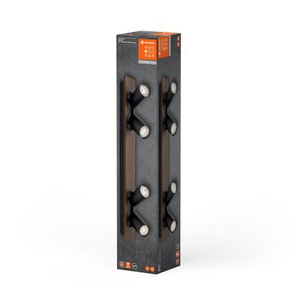 LEDVANCE LED nástěnné a stropní bodové svítidlo Mercury GU10 černé 4x3.4W 927 DIM 4058075828100