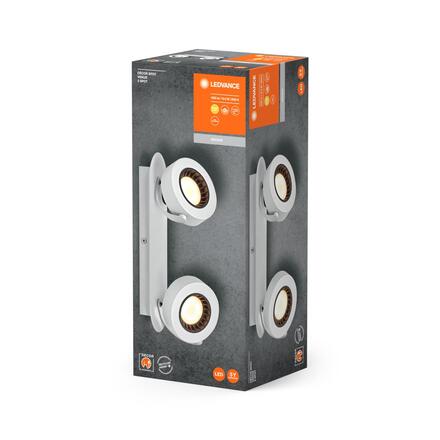 LEDVANCE LED nástěnné a stropní bodové svítidlo Venus bílé 2 spoty 4058075828148