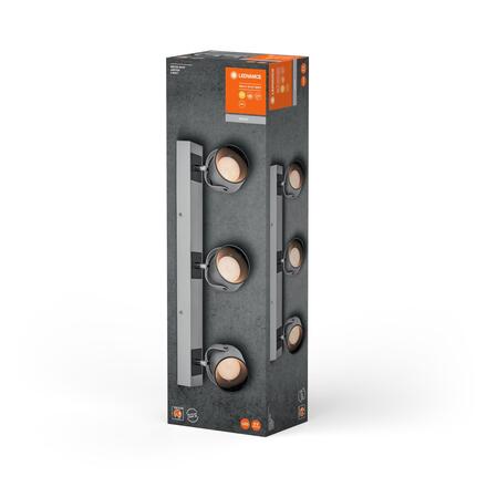 LEDVANCE LED nástěnné a stropní bodové svítidlo Jupiter stříbrné 3 spoty 4058075828247