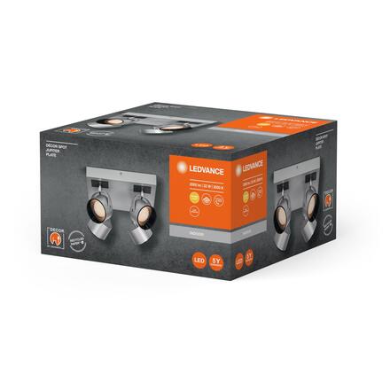 LEDVANCE LED nástěnné a stropní bodové svítidlo Jupiter stříbrné 4058075828285