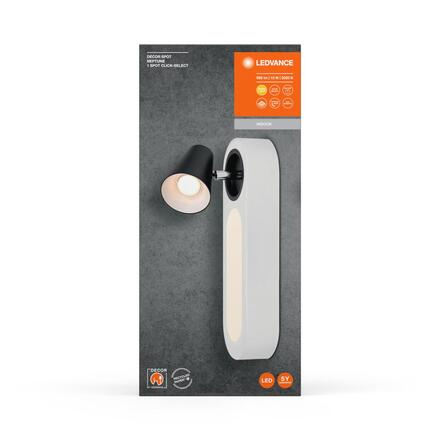 LEDVANCE LED nástěnné bodové svítidlo Neptune CLICK-SELECT bílé 1 spot 4058075828308