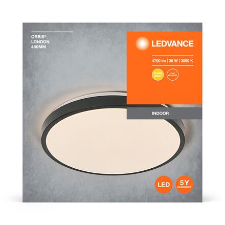 LEDVANCE stropní svítidlo Orbis London 36 W 220-240 V 3000 K černé