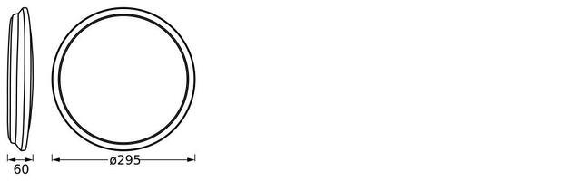 LEDVANCE stropní svítidlo Orbis Dublin 16 W 220-240 V 3000 K 1100 lm 30 cm stříbrné